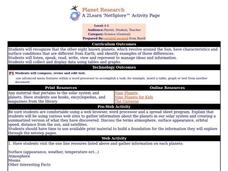 Planet Research Lesson Plan Planet Research Lesson Plan