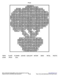 Plant Word Search Worksheet Plant Word Search Worksheet
