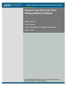 Plants in Your Gas Tank: From Photosynthesis to Ethanol Lesson Plan Plants in Your Gas Tank: From Photosynthesis to Ethanol Lesson Plan
