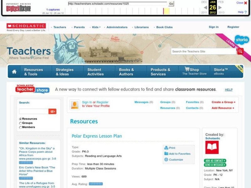 Polar Express Lesson Plan Lesson Plan Polar Express Lesson Plan Lesson Plan