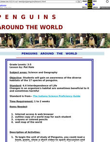 Penguins Around the World Lesson Plan Penguins Around the World Lesson Plan
