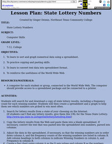 State Lottery Numbers Lesson Plan State Lottery Numbers Lesson Plan