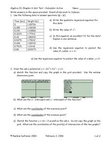 Polynomial Functions Worksheet Polynomial Functions Worksheet