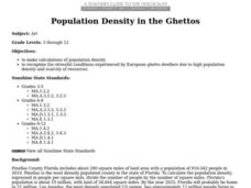 Population Density in the Ghettos Lesson Plan Population Density in the Ghettos Lesson Plan
