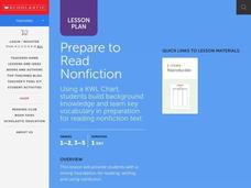 Prepare to Read Nonfiction Lesson Plan Prepare to Read Nonfiction Lesson Plan
