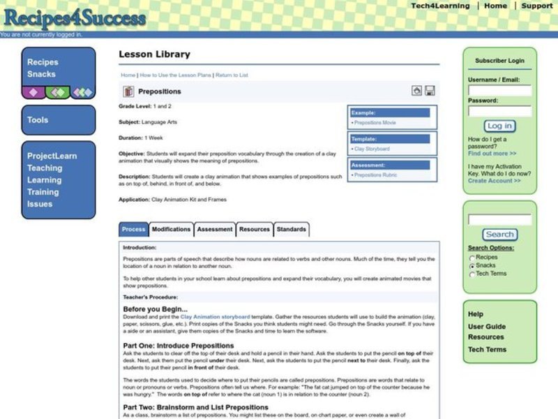 Prepositions Lesson Plan Prepositions Lesson Plan