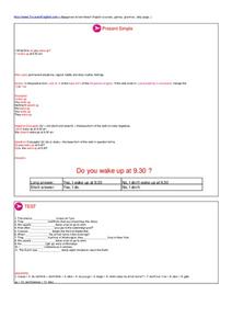 Present Simple Worksheet Present Simple Worksheet
