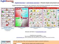 Present Simple and Present Continuous Interactive Present Simple and Present Continuous Interactive