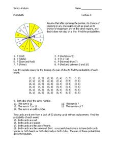 Probability Worksheet Probability Worksheet