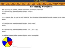 Probability Worksheet Worksheet Probability Worksheet Worksheet