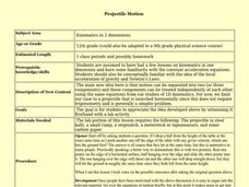 Projectile Motion Lesson Plan Projectile Motion Lesson Plan