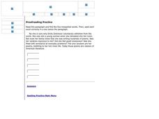 Proofreading Practice Worksheet Proofreading Practice Worksheet