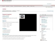 Properties of Logarithms Lesson Plan Properties of Logarithms Lesson Plan
