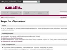 Properties of Operations Lesson Plan Properties of Operations Lesson Plan