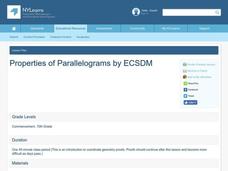 Properties of Parallelograms Lesson Plan Properties of Parallelograms Lesson Plan
