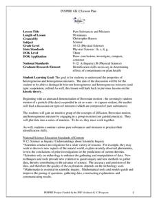 Pure Substances and Mixtures Lesson Plan Pure Substances and Mixtures Lesson Plan