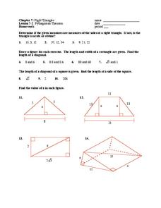 Pythagorean Theorem Homework Worksheet Pythagorean Theorem Homework Worksheet