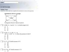 Quadrilaterals Multiple Choice Interactive Quadrilaterals Multiple Choice Interactive