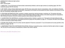 Adding two-digit numbers Lesson Plan Adding two-digit numbers Lesson Plan