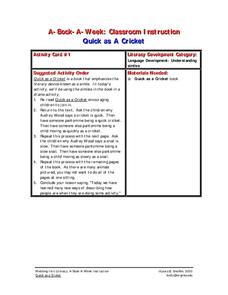 Quick As A Cricket Lesson Plan Quick As A Cricket Lesson Plan