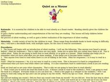 Quiet as a Mouse Lesson Plan Quiet as a Mouse Lesson Plan