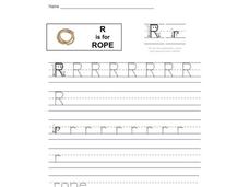 R Is For Rope Worksheet R Is For Rope Worksheet