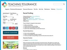 Racial Profiling Lesson Plan Racial Profiling Lesson Plan