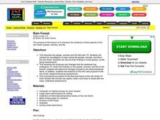 Rain Forest Lesson Plan Rain Forest Lesson Plan