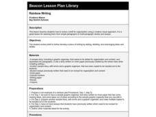 Rainbow Writing Lesson Plan Rainbow Writing Lesson Plan