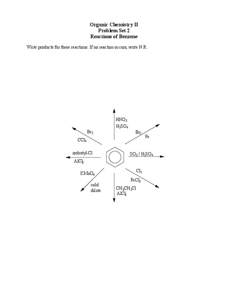 Reactions of Benzene Lesson Plan Reactions of Benzene Lesson Plan