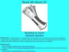 Read All About It! Lesson Plan Read All About It! Lesson Plan