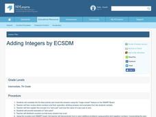 Adding Integers Lesson Plan Adding Integers Lesson Plan