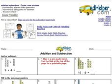 Addition and Subtraction Interactive Addition and Subtraction Interactive