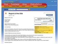 Regions of the USA Lesson Plan Regions of the USA Lesson Plan