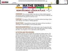 Reinforcement Lesson in Place Value Lesson Plan Reinforcement Lesson in Place Value Lesson Plan