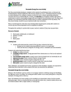 Renewable Energy Activity Renewable Energy Activity