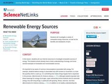 Renewable Energy Sources Lesson Plan Renewable Energy Sources Lesson Plan