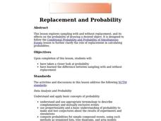 Replacement and Probability Lesson Plan Replacement and Probability Lesson Plan
