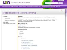 Responsibilities of Parenting Lesson Plan Responsibilities of Parenting Lesson Plan