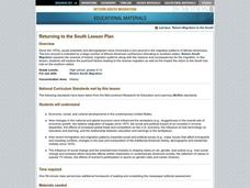 Returning to the South Lesson Plan Returning to the South Lesson Plan