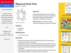 Rhyme at Circle Time Lesson Plan Rhyme at Circle Time Lesson Plan