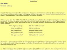 Rhyme Time Lesson Plan Rhyme Time Lesson Plan