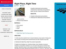 Right Place, Right Time Lesson Plan Right Place, Right Time Lesson Plan