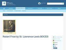 Robert Frost Lesson Plan Robert Frost Lesson Plan