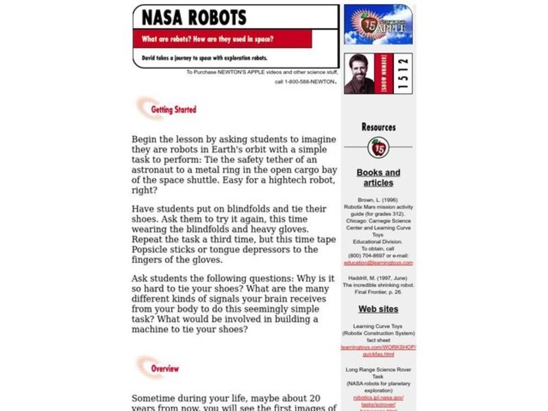 Robots Lesson Plan Robots Lesson Plan