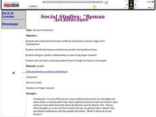 Roman Architecture Lesson Plan Roman Architecture Lesson Plan