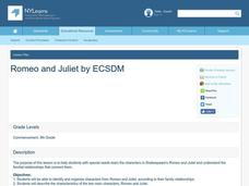 Romeo and Juliet Lesson Plan Romeo and Juliet Lesson Plan