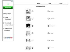 Rooms in the House Worksheet Rooms in the House Worksheet