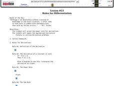 Rules For Differentiation Lesson Plan Rules For Differentiation Lesson Plan