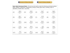 Addition With Decimals Worksheet Addition With Decimals Worksheet
